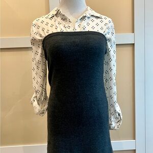 Velvet Heart Blouse paired w/Cabi knitted Tube/mini skirt      2 for1